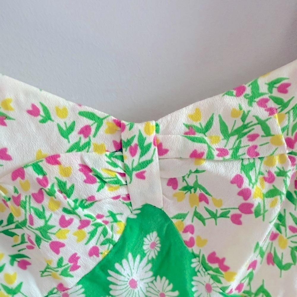 RIXO Daisy Long Sleeve Swing Dress, NWT, Size 6 - Picture 4 of 7